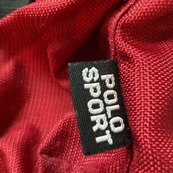 Vintage Polo Sport Ralph Lauren Laptop Backpack Y2K Logos everywhere pockets - Picture 4 of 10